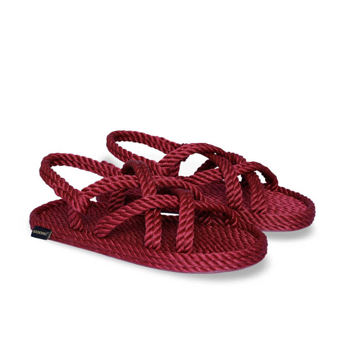 Bohonomad Bodrum Rope Sandal - Claret Red