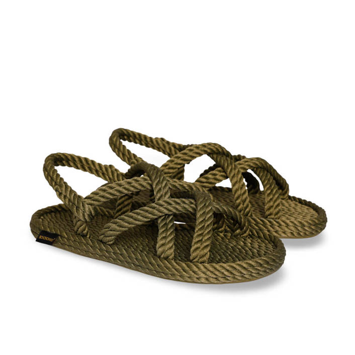 Bohonomad Bodrum Rope Sandal - Khaki