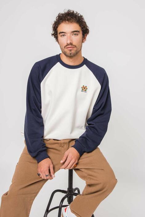 Kaotiko Navy Heart Sweatshirt