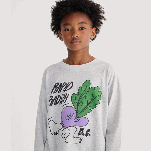 BOBO CHOSES Rapid Radish long sleeve T‑shirt