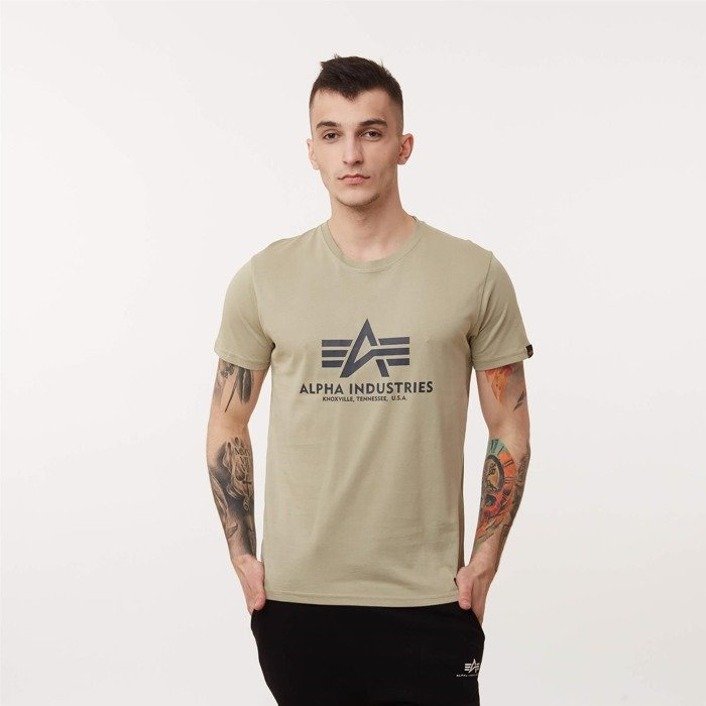Alpha Industries BASIC T-SHIRT LIGHT OLIVE | Men \ Men's clothing \ T-shirts  Men \ #Recommended clothing brands \ Ellesse Brands \ #Brands \ Alpha  Industries