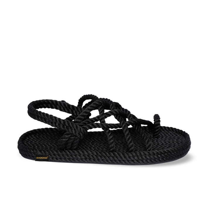 Bohonomad Cape Point Rope Sandal – Black | Women \ Women's footwear ...