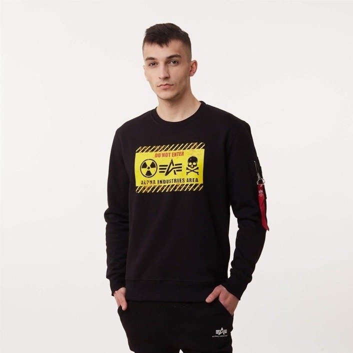 Alpha Sweater \\ \\ clothing #Recommended Men clothing \\ Industries | brands Sweatshirts \\ \\ Men Men\'s \\ Radioactive BLACK #Brands Ellesse Alpha Industries Brands