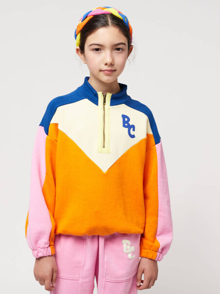 BOBO CHOSES BC COLOR BLOCK ZIPPED SWEATSHIRT