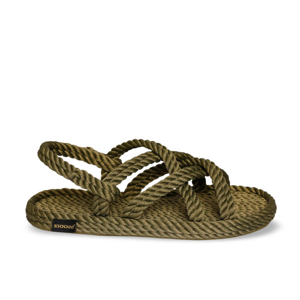 Bohonomad Bodrum Rope Sandal - Khaki