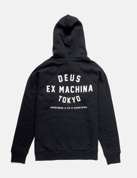 Deus Ex Machina TOKYO ADDRESS HOODIE - Black