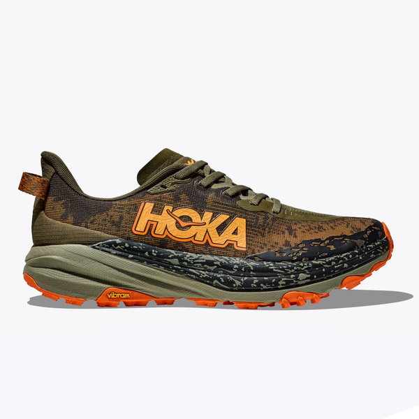 HOKA MEN'S SPEEDGOAT 6 ANTIQUE OLIVE/SQUASH 1147791-AQL