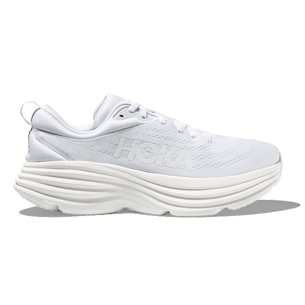 Hoka MEN'S BONDI 8 WHITE/WHITE