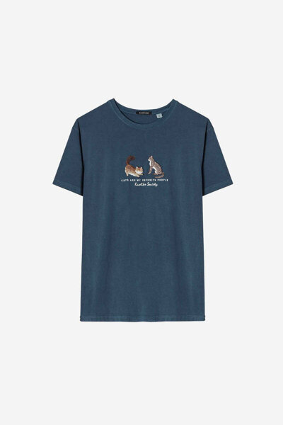 Kaotiko M/C WASHED CATS T-Shirt