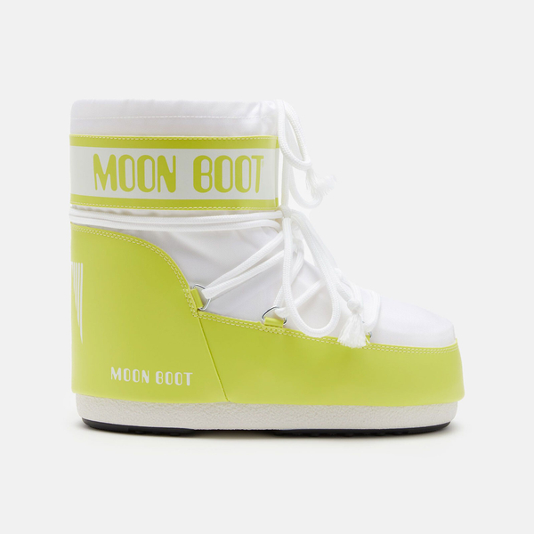 MOON BOOT ICON LOW GREEN NYLON BOOTS