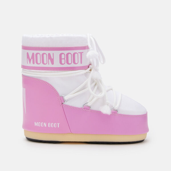 MOON BOOT ICON LOW PINK NYLON BOOTS