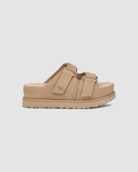 UGG W GOLDENSTAR HI SLIDE SAND