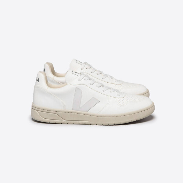 Veja V-10 CWL White/Cream VEGAN