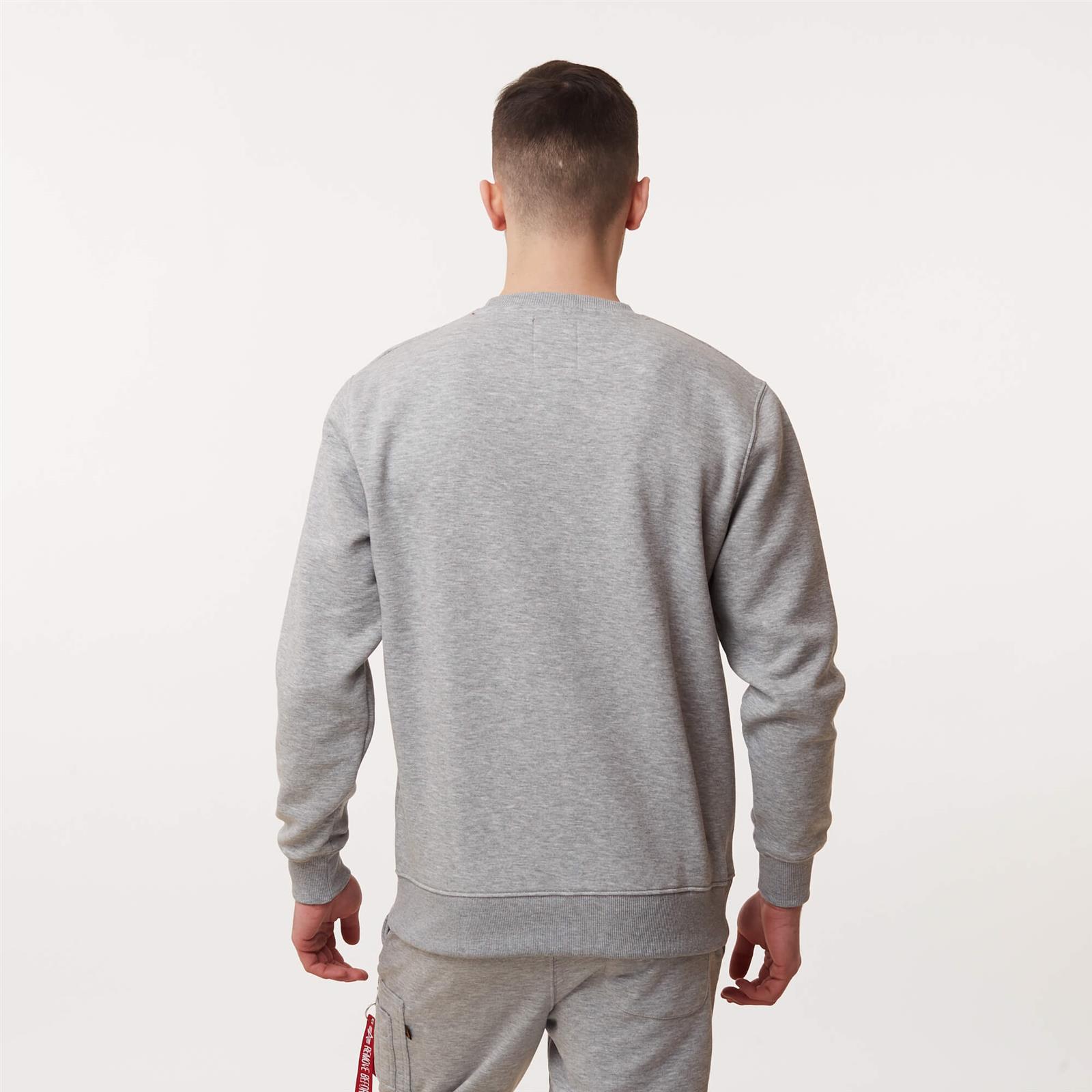Alpha Industries BASIC SWEATER #Recommended | clothing brands \\ Alpha \\ \\ #Brands Brands \\ HEATHER GREY Industries Ellesse Men Sweatshirts clothing Men \\ \\ Men\'s