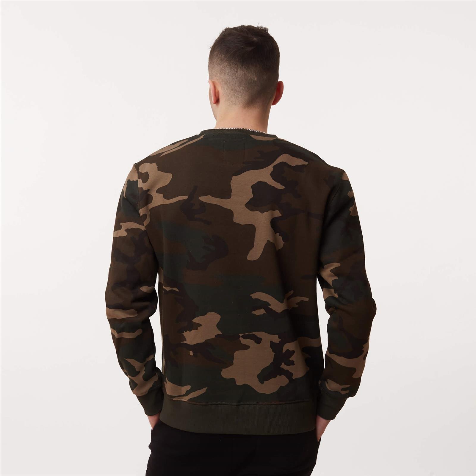 Alpha Industries Basic Sweater Camo WDL 65 | Men \\ Men\'s clothing \\ Sweatshirts  Men \\ #Recommended clothing brands \\ Ellesse Brands \\ #Brands \\ Alpha  Industries