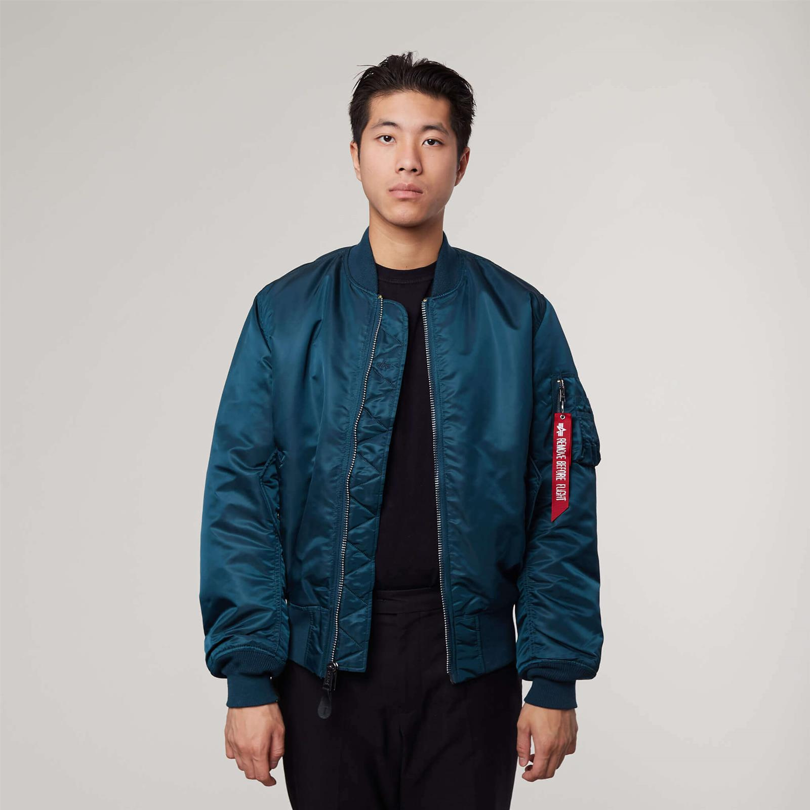 alpha industries MA-1 ジャケット アウター ネイビー - ジャケット 