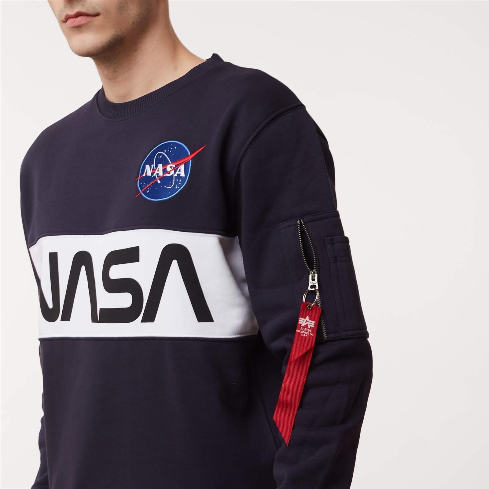 Alpha Industries NASA INLAY clothing Ellesse Industries Men \\ \\ clothing Alpha Men\'s \\ \\ \\ | \\ BLUE #Brands Sweatshirts Brands #Recommended brands Men REP