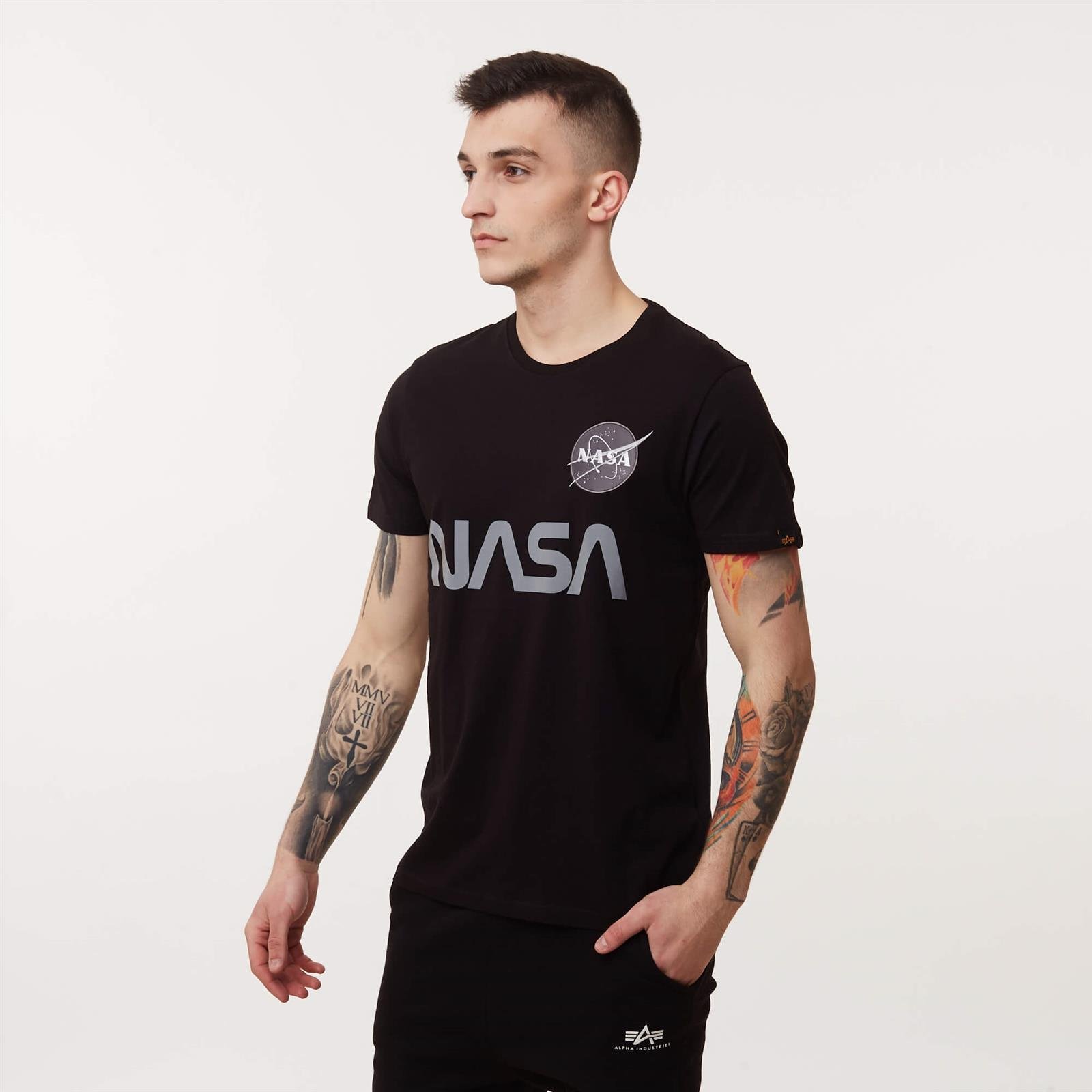 Alpha Industries NASA Reflective T Industries T-shirts Alpha #Recommended Ellesse clothing Men \\ Black | #Brands \\ Brands \\ \\ Men\'s Men \\ brands \\ clothing