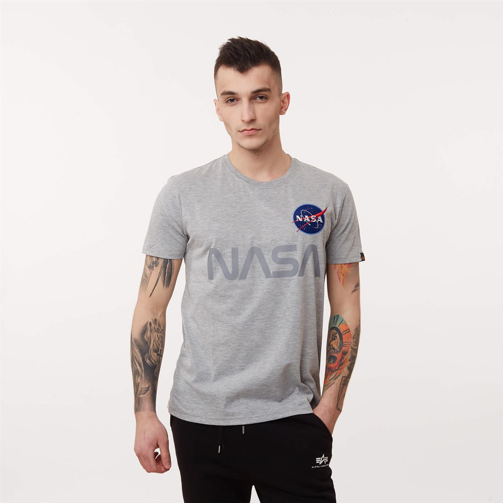 T-SHIRT HEATHER \\ \\ Reflective | \\ GREY Men\'s Men T-shirts Ellesse brands Alpha NASA Industries clothing #Recommended \\ Brands #Brands \\ clothing \\ Alpha Men Industries
