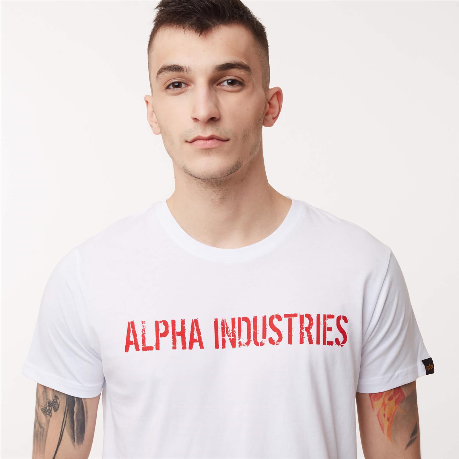 Alpha Industries RBF Moto T-Shirt White | Men \ Men's clothing \ T-shirts  Brands \ #Brands \ Alpha Industries