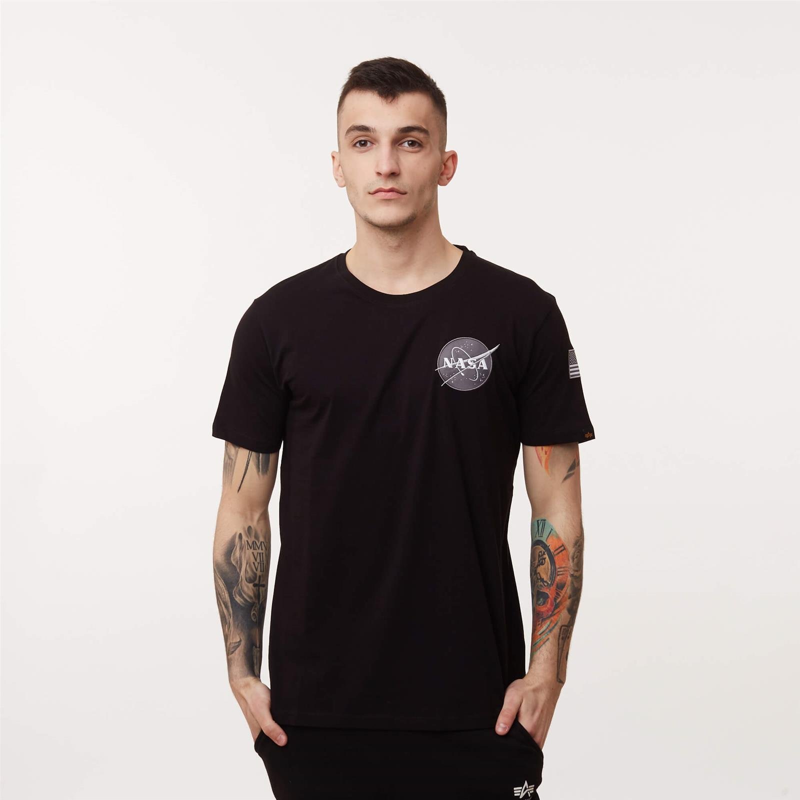 Alpha Industries Space Shuttle T BLACK | Men \ Men's clothing \ T-shirts  Men \ #Recommended clothing brands \ Ellesse Brands \ #Brands \ Alpha  Industries