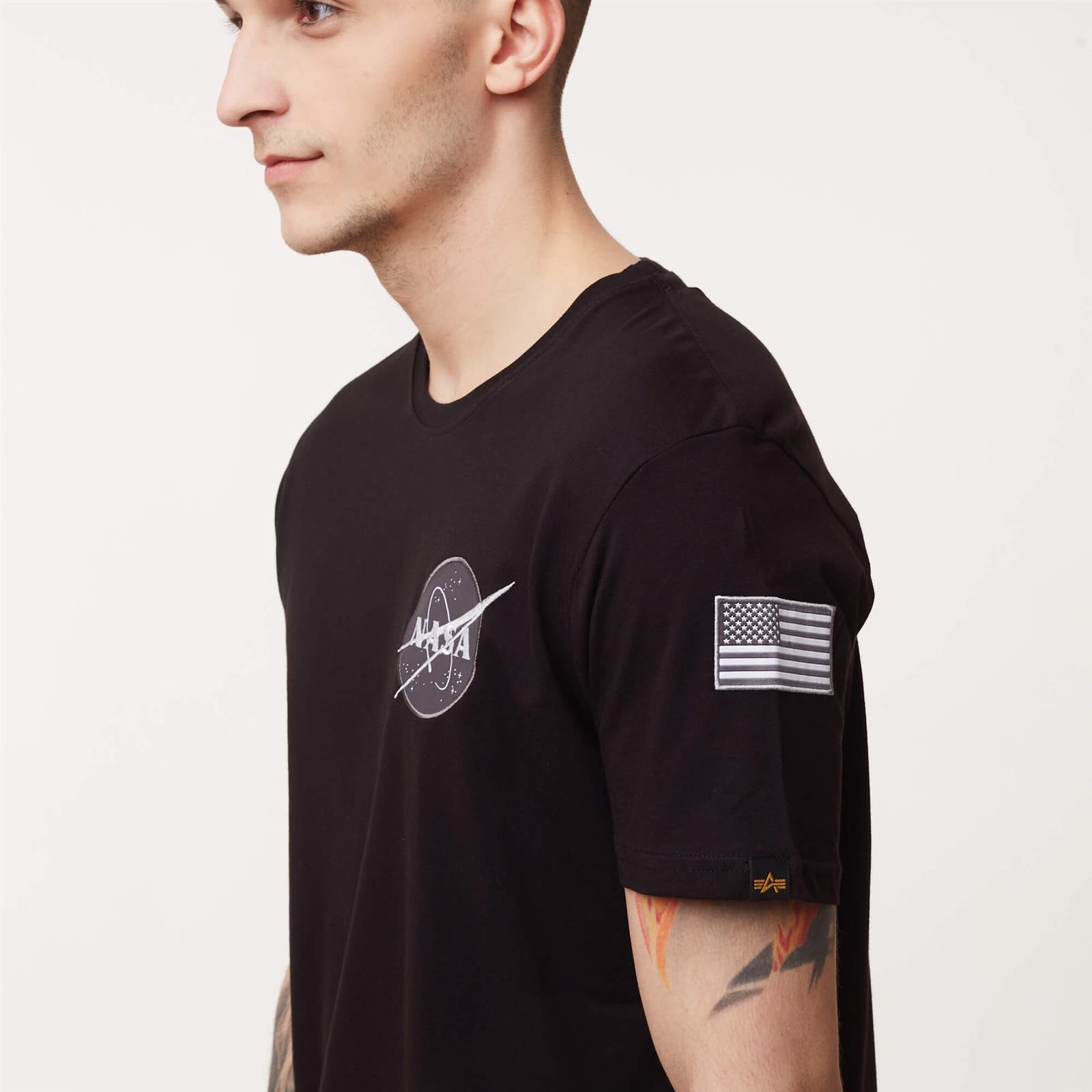 Alpha Industries Space Shuttle T \\ Men \\ Alpha Industries BLACK Ellesse clothing Brands #Recommended Men Men\'s \\ clothing \\ \\ | \\ brands T-shirts #Brands