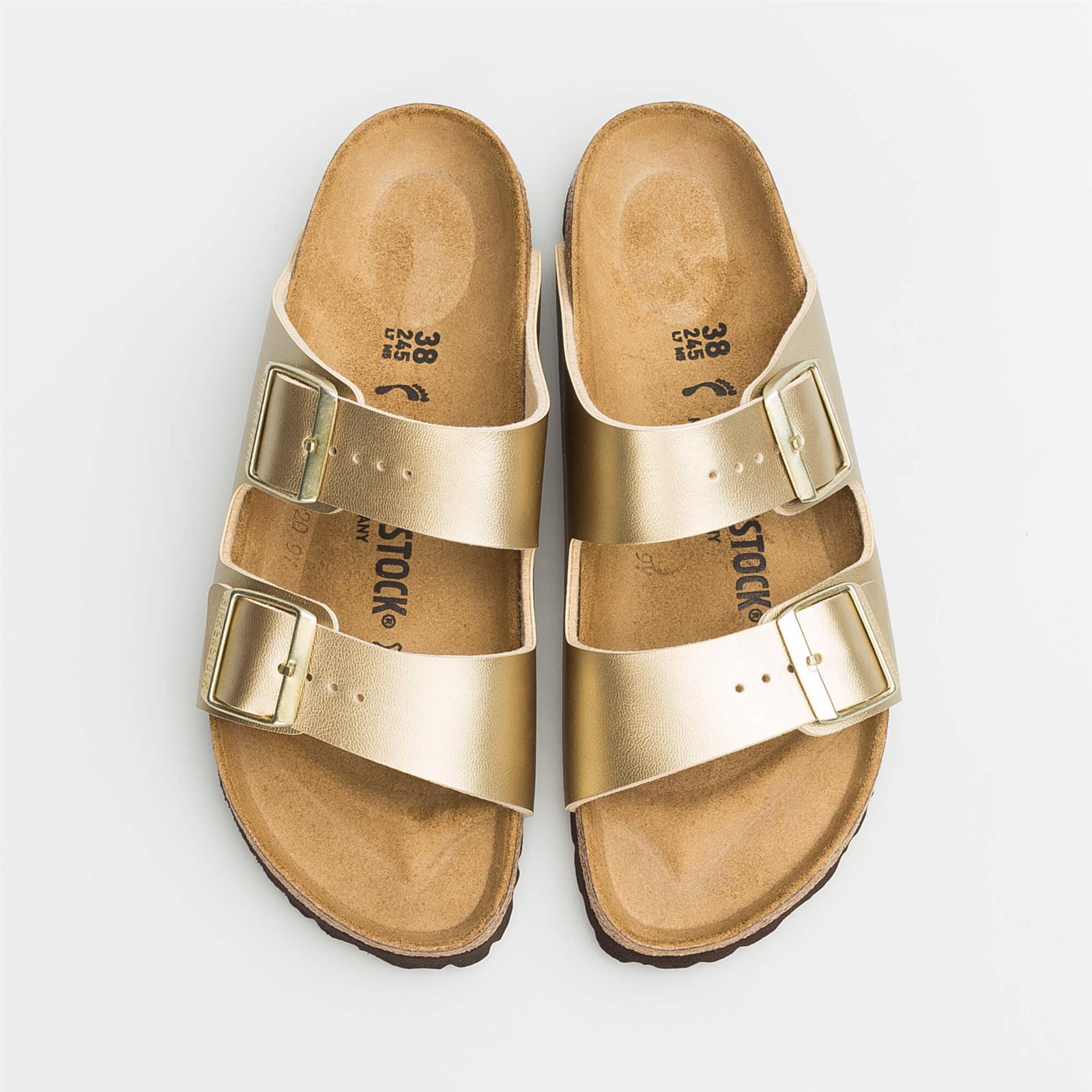 Gold Classic Brown Custom Birkenstocks – ONEtwelves