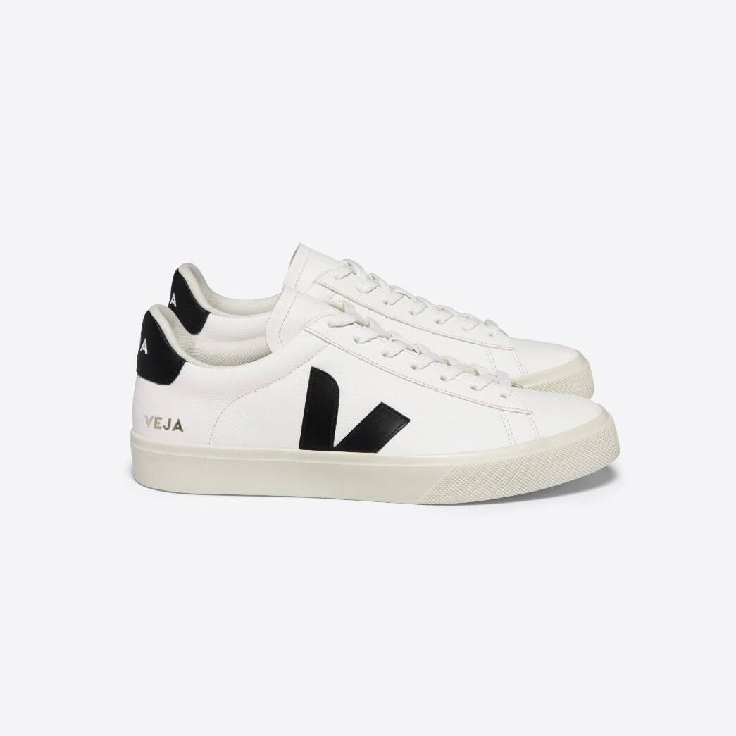 Buty Męskie Veja Campo Chromefree Leather White/Black | Men's \ Men's ...