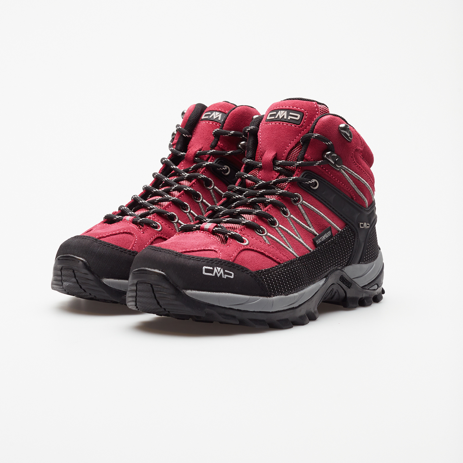 SHOE Trekking CMP | MID 2 CMP - Women\'s \\ RIGEL footwear #Marki Brands Boots WMN \\ \\ Women SANGRIA/GREY WP TREKKING \\