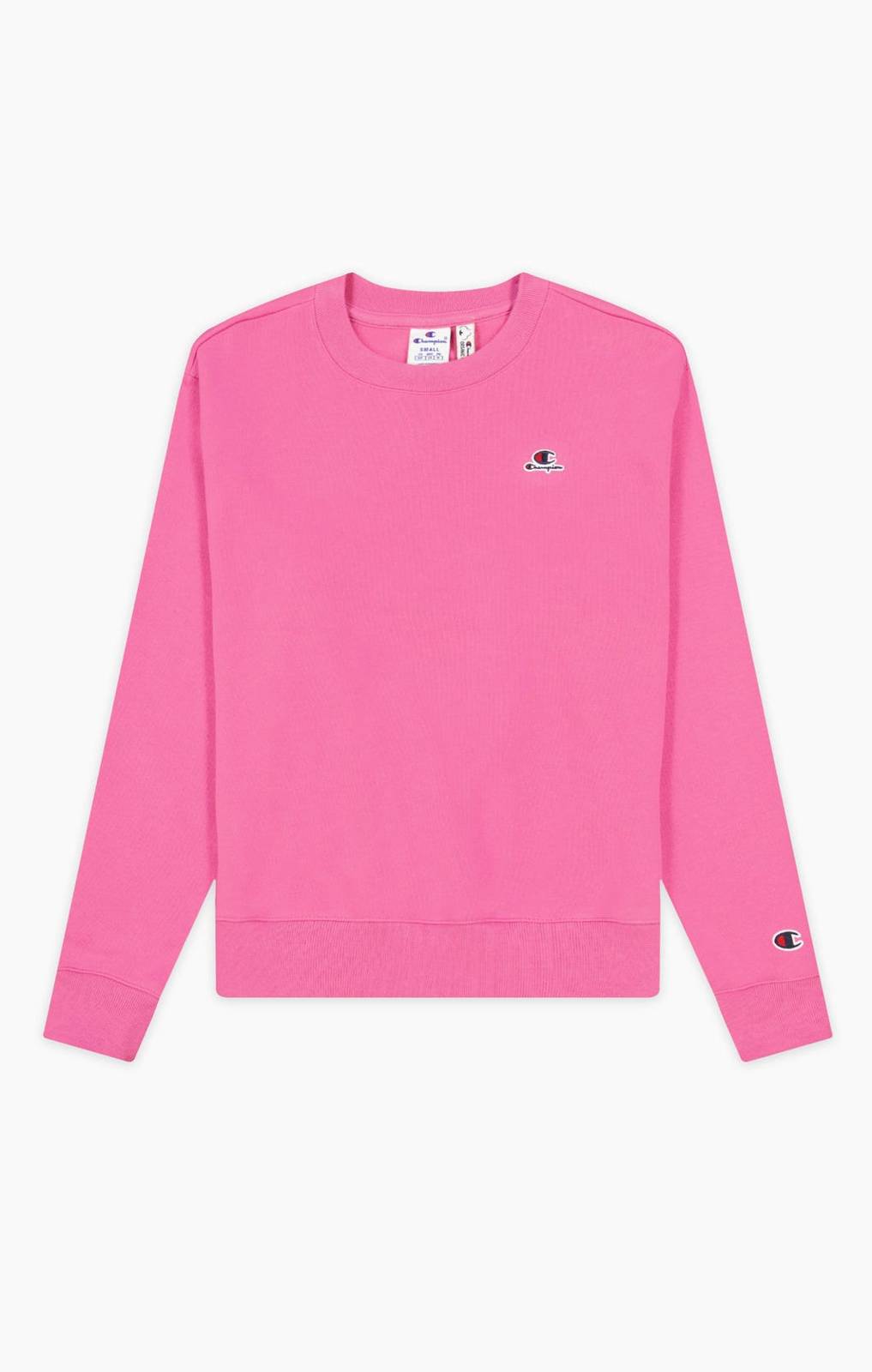 Champion WMNS ORGANIC COTTON BLEND C LOGO SWEATSHIRT FUCHSIA