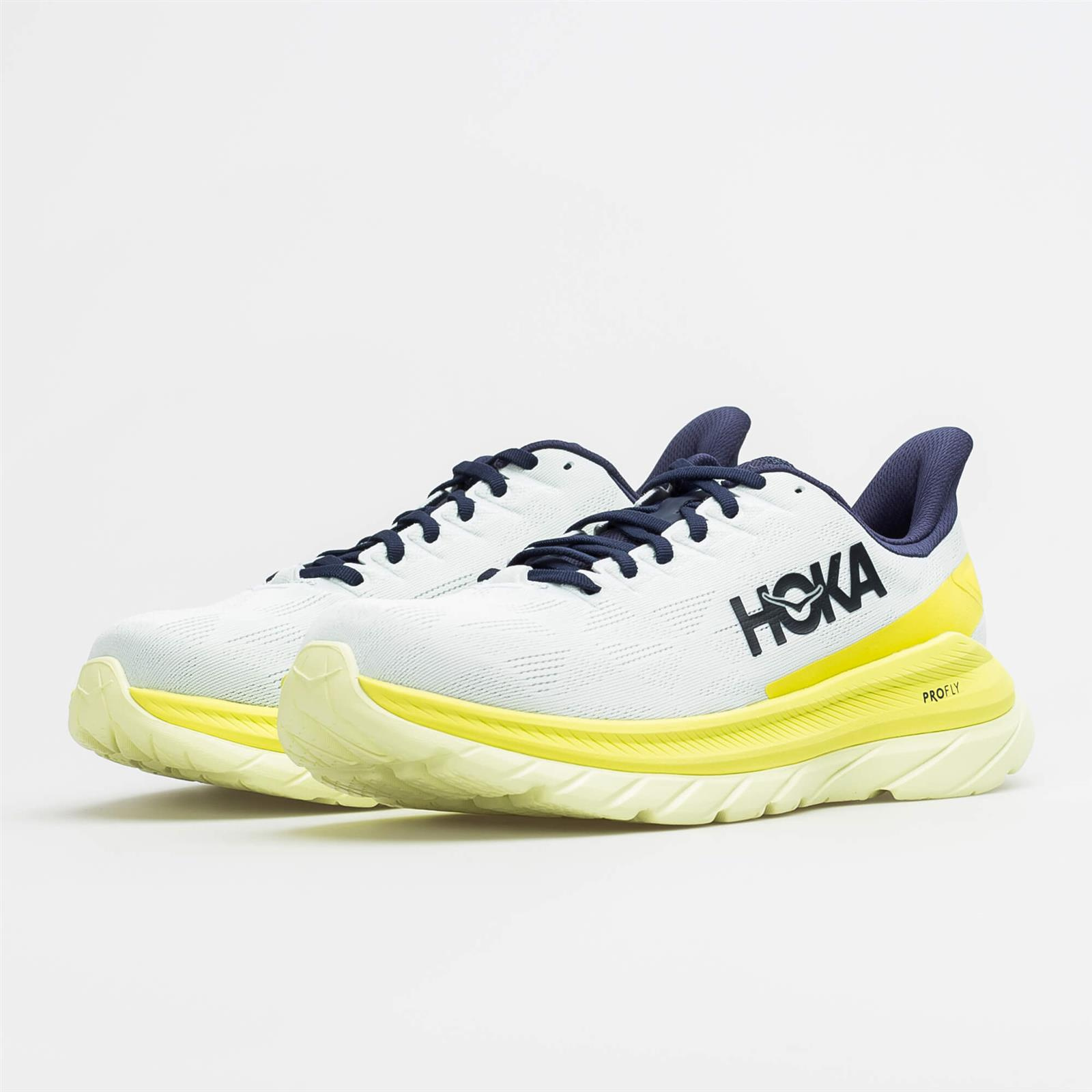 Hoka One One MACH 4 BLUE FLOWER/CITRUS | Men's \ Men's footwear ...