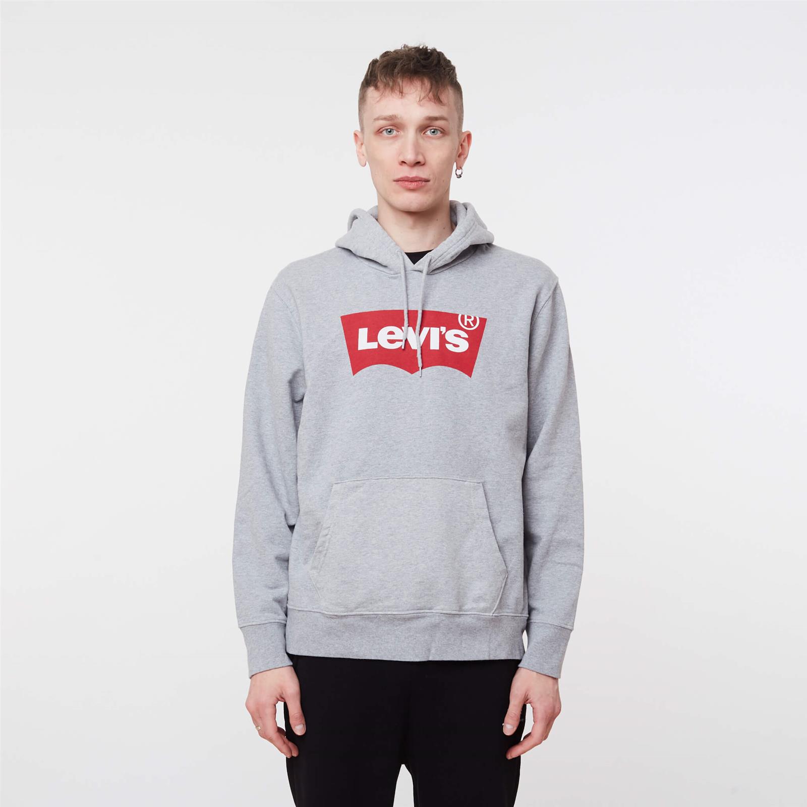 Levi's Graphic Po Hoodie Grey | Men's \ Men's clothing \ Sweatshirts Brands  \ #Marki - 3 \ Levi's