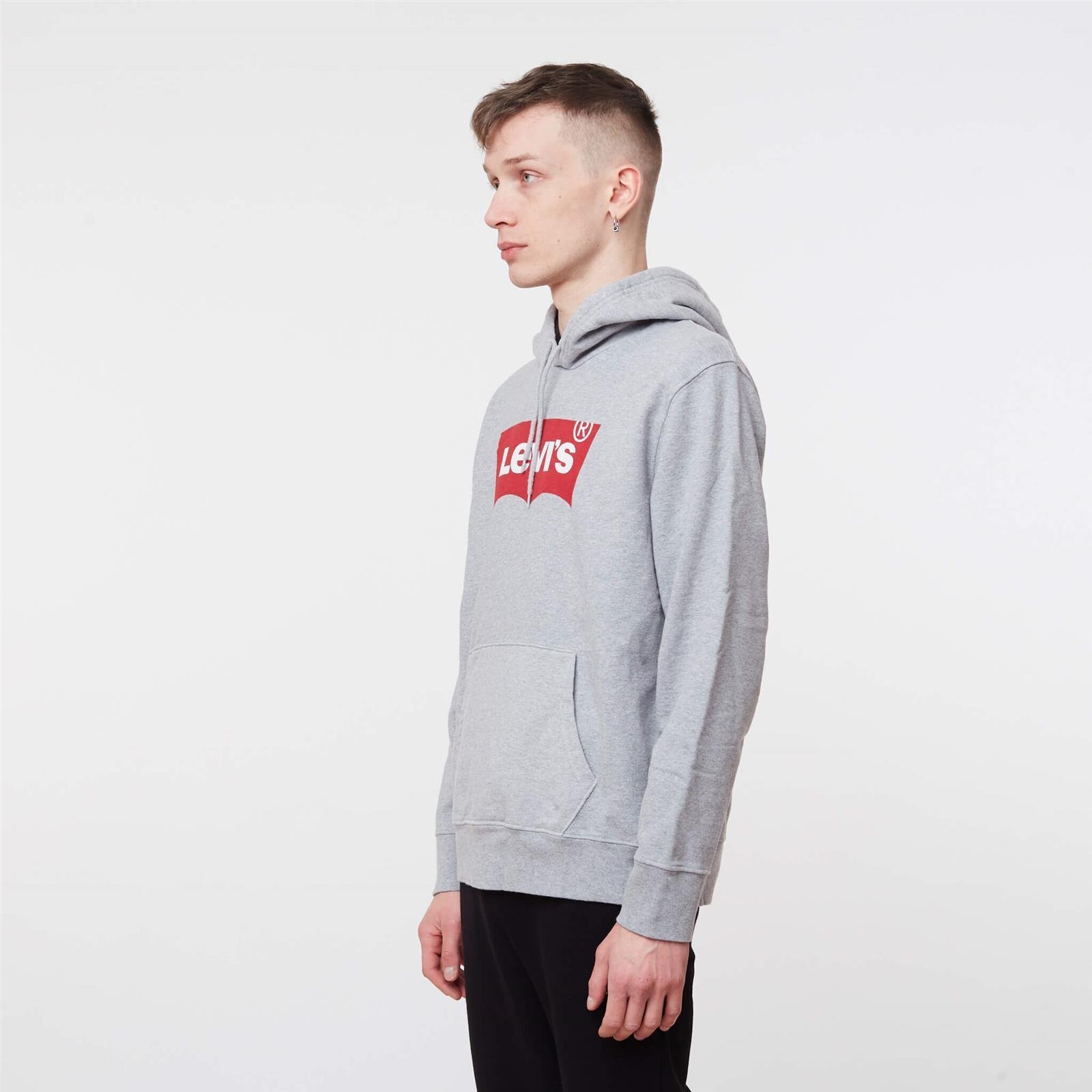Levi's Graphic Po Hoodie Grey | Men's \ Men's clothing \ Sweatshirts ...