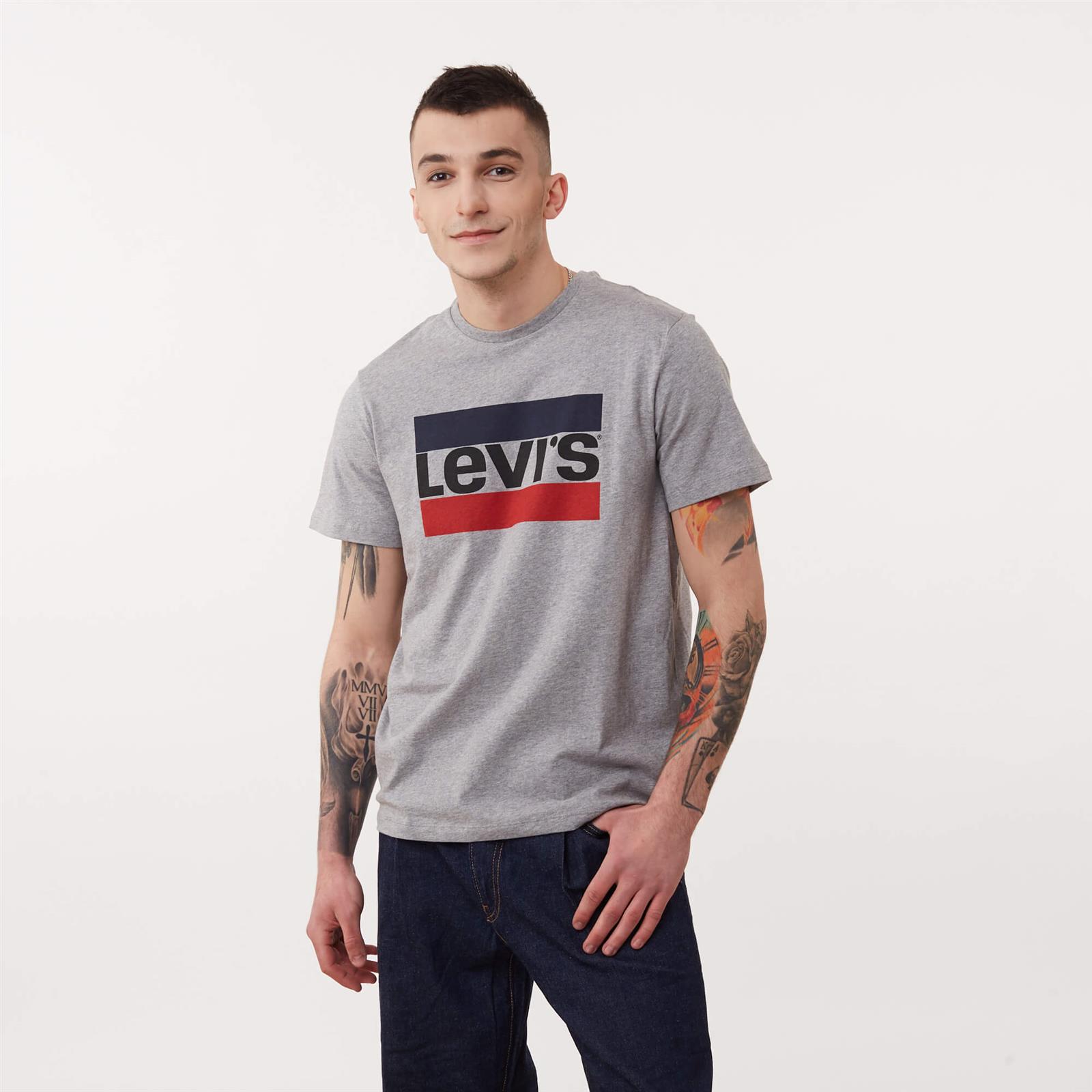 Levi's LOGO GRAPHIC TEE GREY | Men's \ Men's clothing \ T-shirts Brands ...
