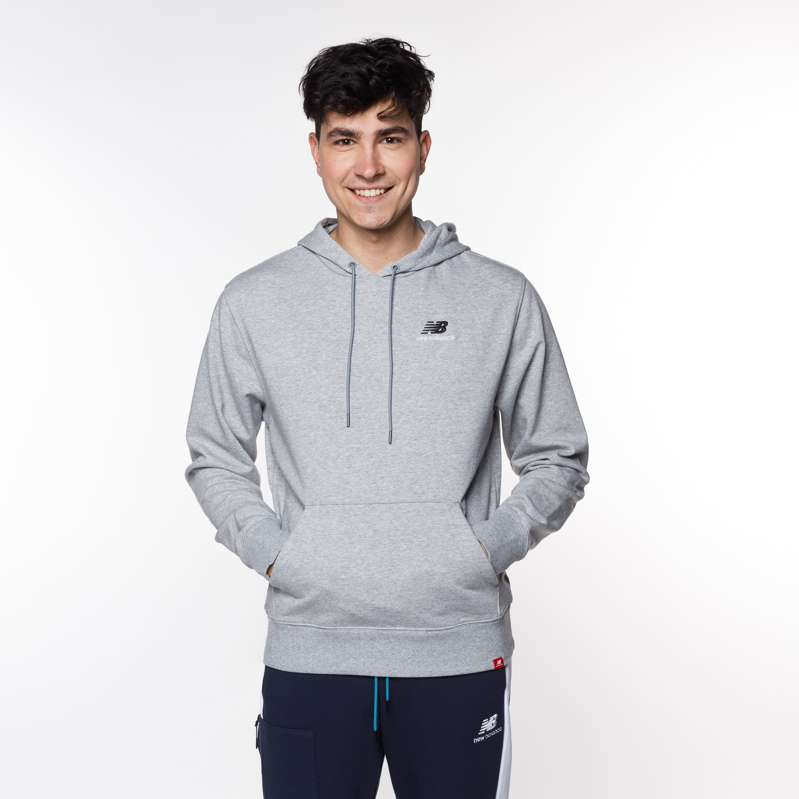 New balance essentials sales hoodie