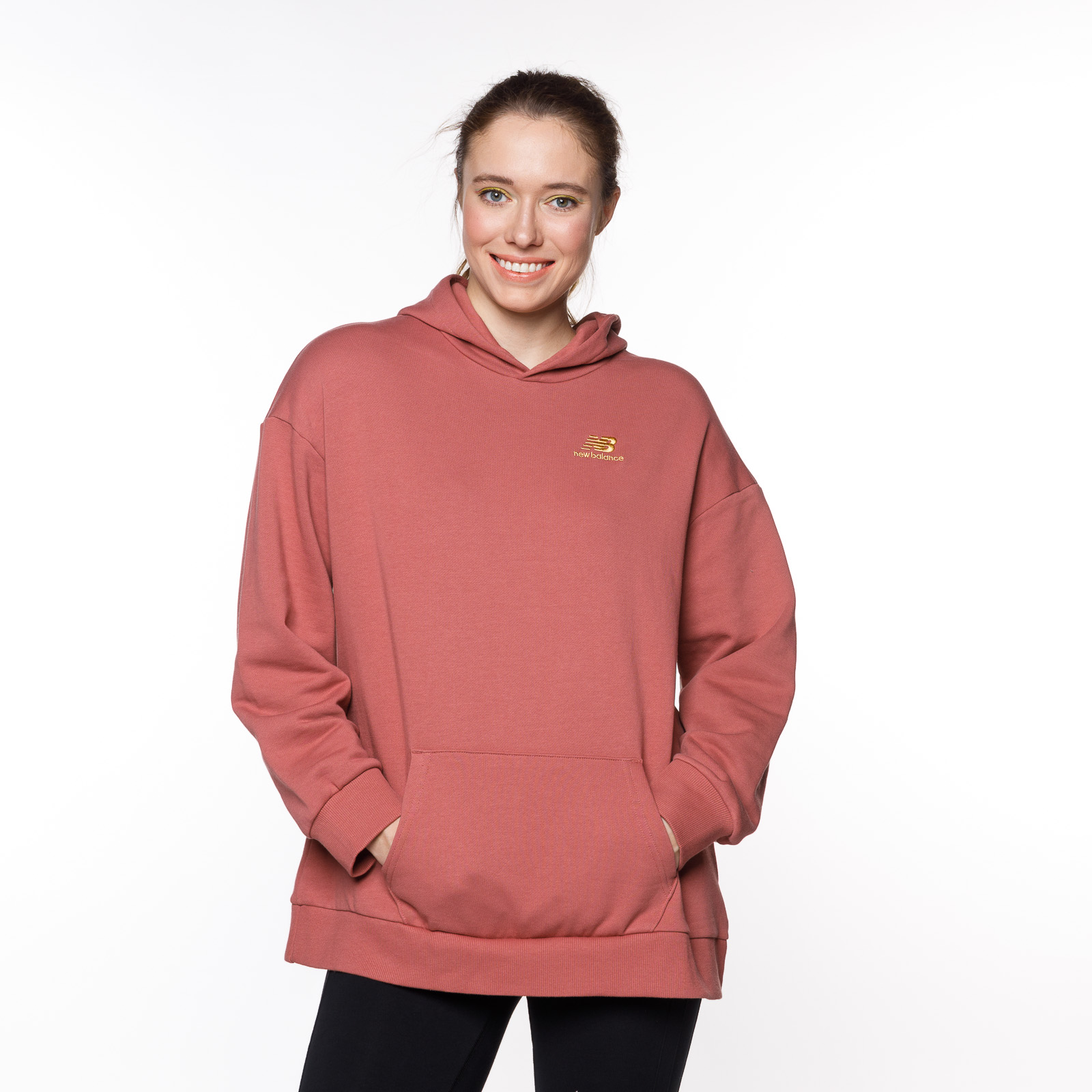 New Balance WOMEN'S Athletics Higher Learning Hoodie PINK