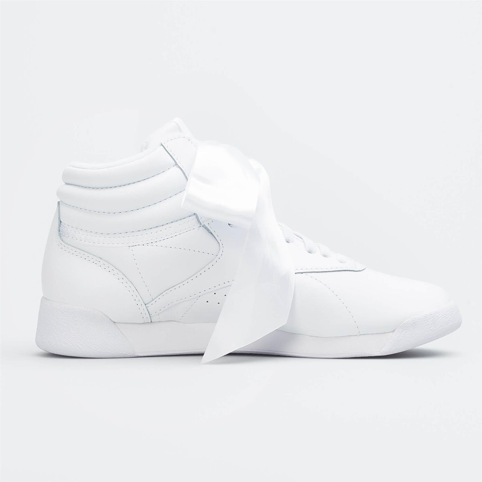 reebok freestyle hi satin bow casual shoes