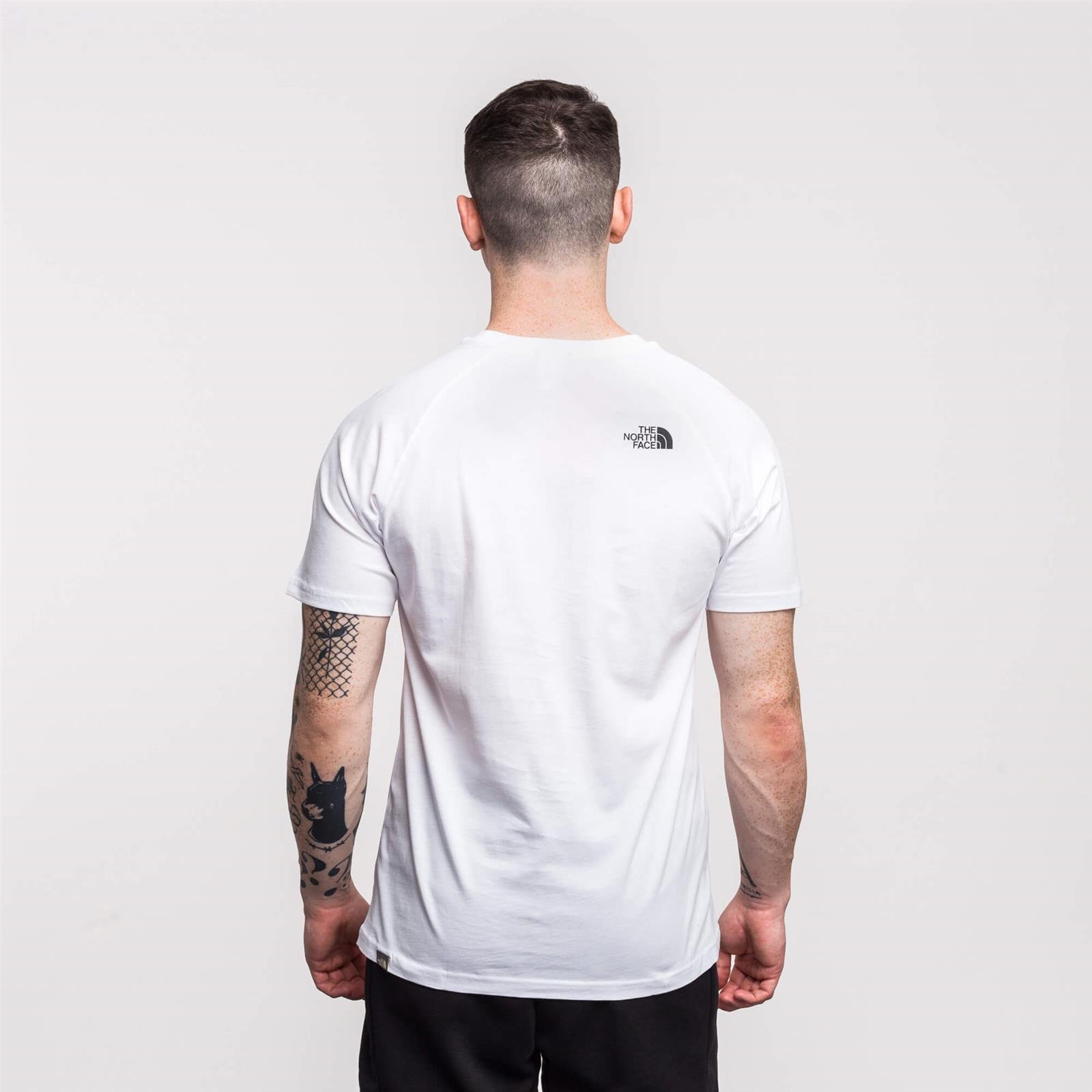 The North Face S/S Raglan Red Box Tee White | Men \ Men's clothing \ T- shirts