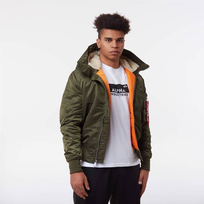 Alpha Industries MA-1 Hooded DARK GREEN