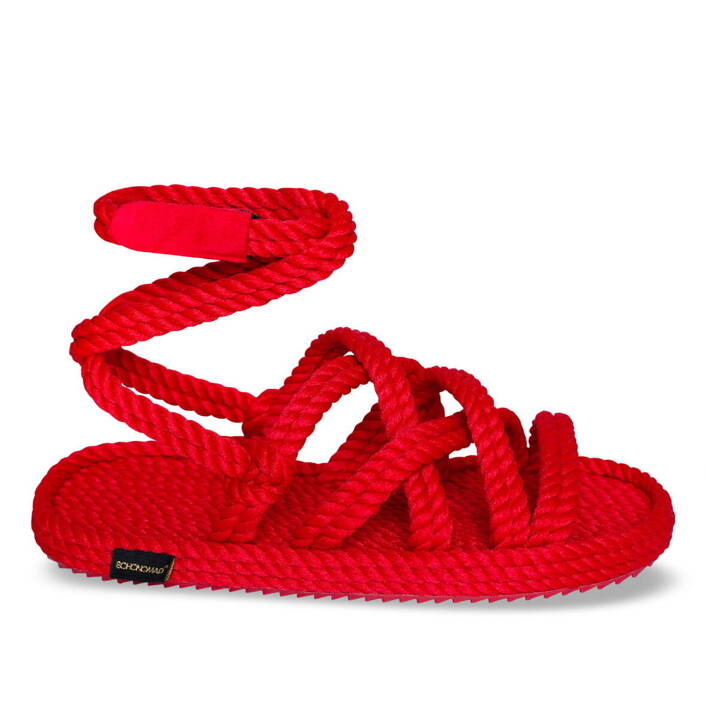 Bohonomad Roma Rope Sandal - Red