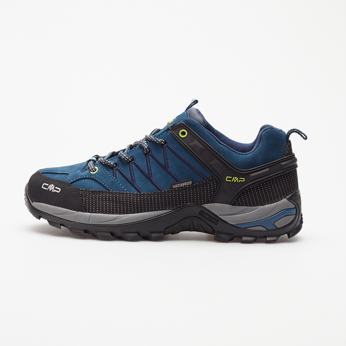 CMP RIGEL LOW TREKKING SHOES WP BLUE INK/YELLOW FLUO