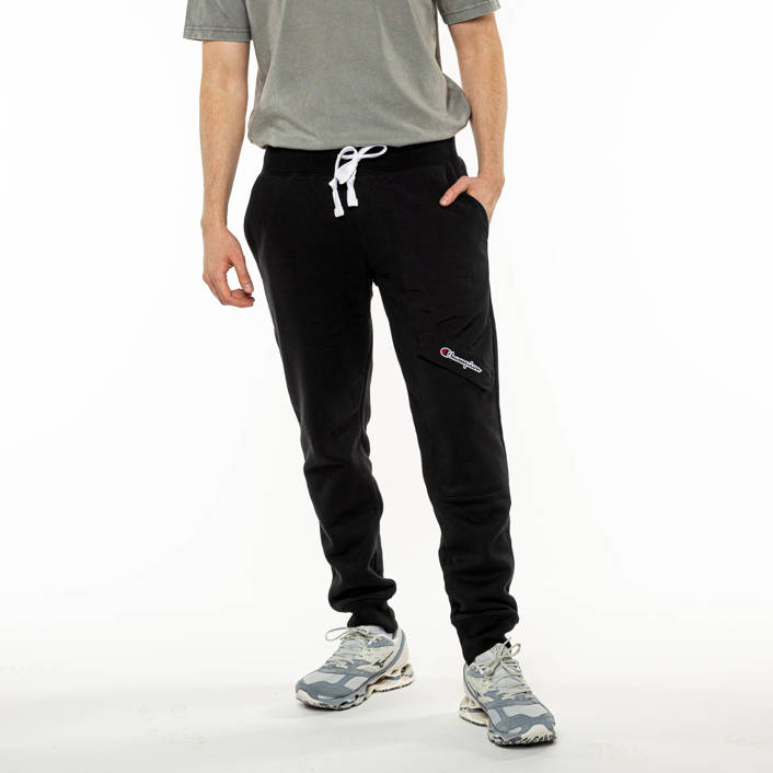 Champion ASYMMETRIC SCRIPT LOGO JOGGERS BLACK