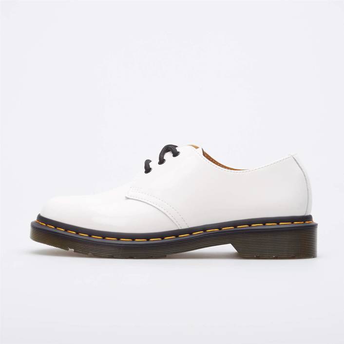 Dr. Martens WOMEN'S SHOES 1461 PATENT LEATHER OXFORD WHITE 26754100