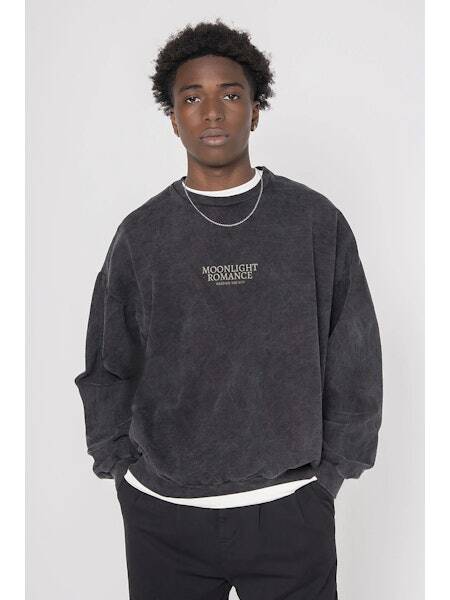 Kaotiko CREW WASHED MOONLIGHT ROMANCE Sweatshirt