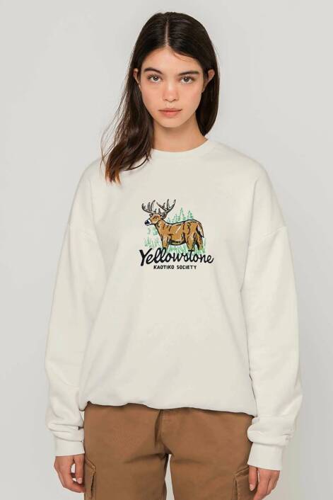 Kaotiko Ivory Yellowstone Sweatshirt