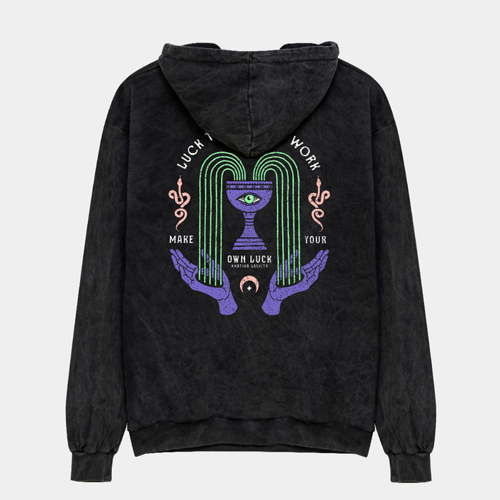 Kaotiko Luck Takes Washed Sweatshirt