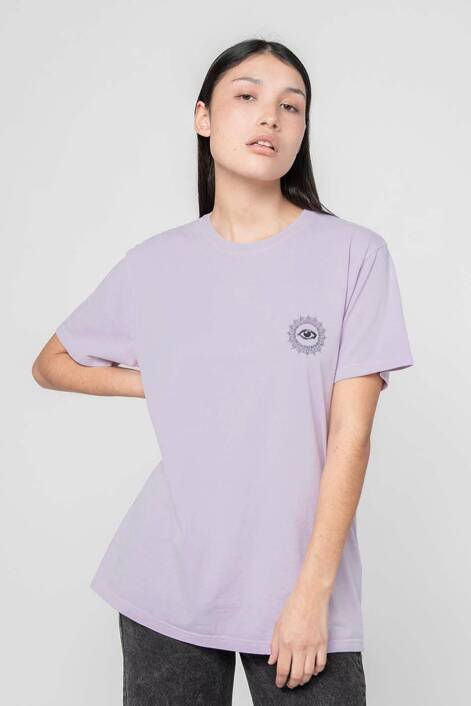 Kaotiko Mauve Liberty Washed T-shirt