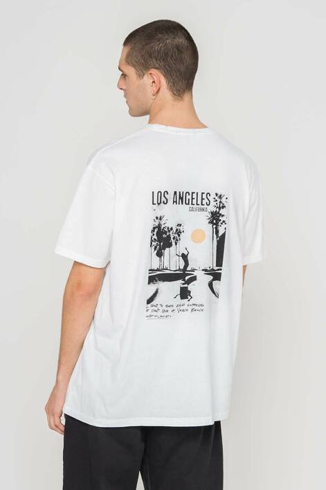 Kaotiko White Los Angeles Washed T-shirt