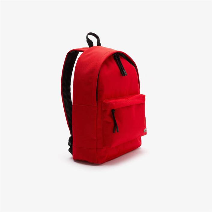 Lacoste NEOCROC CANVAS BACKPACK RED