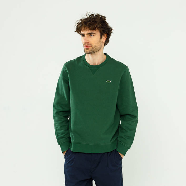 Lacoste SPORT Cotton Blend Fleece Sweatshirt Green